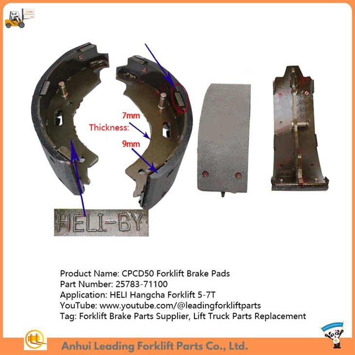 CPCD50 Forklift Brake Pads