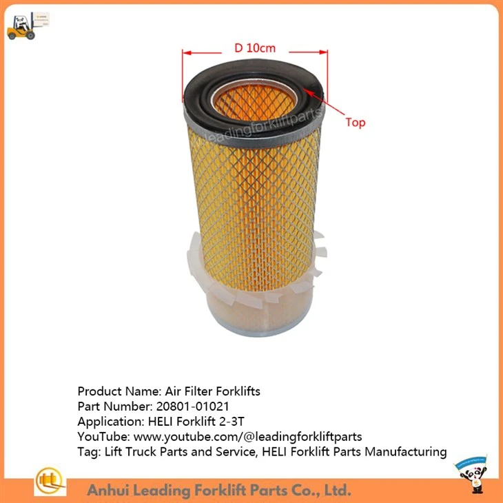Empilhadeira com filtro de ar|Peças e serviços para empilhadeiras|Fabricação de peças para empilhadeiras HELI|20801-01021