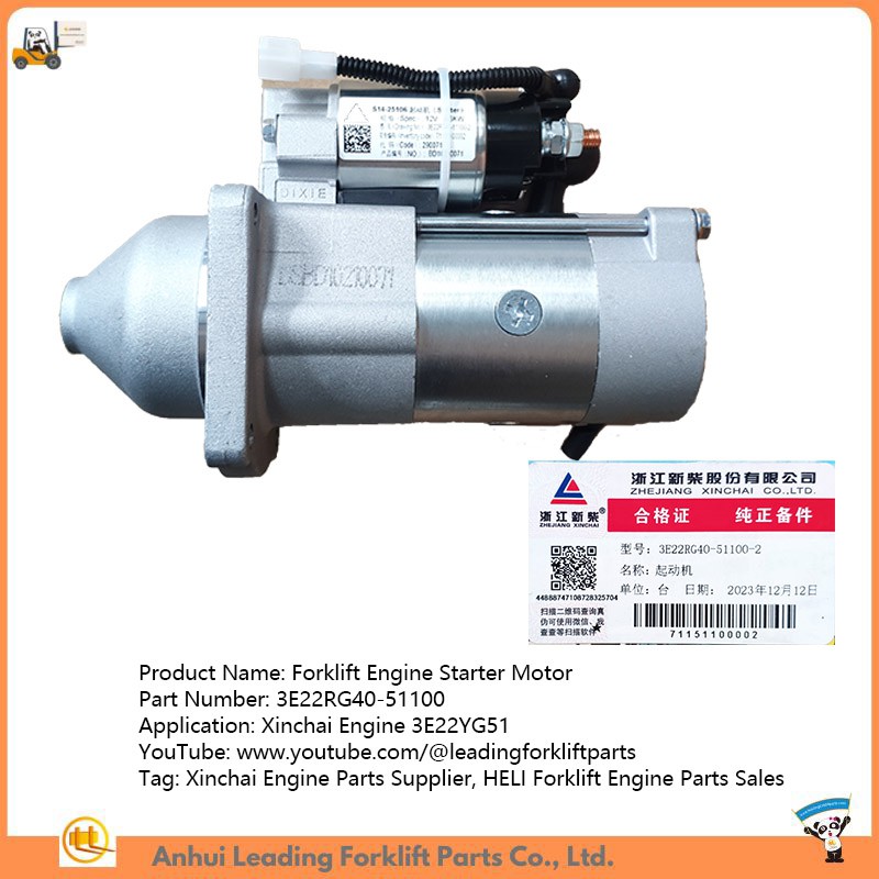 Forklift Engine Starter Motor Forklift Engine Starter Motor
