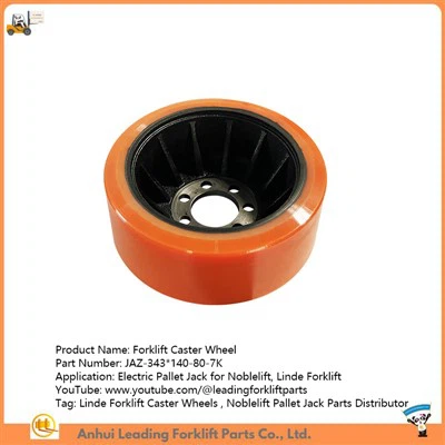 Roda motriz do porta-paletes|Rodas giratórias para empilhadeiras Linde|Peças do porta-paletes Noblelift|Rodízio de poliuretano